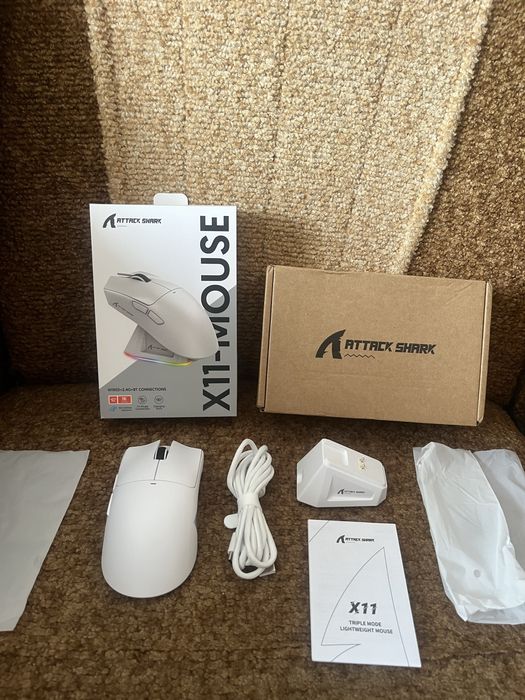 В наявності! Нова Attack shark X11 ігрова компʼютерна мишка