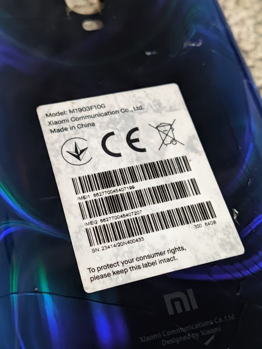 Плата Mi 9T 6/64 (glacier blue)