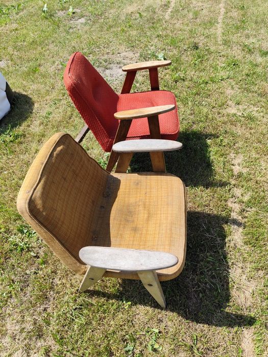 Fotele Chierowski 366 do renowacji PRL loft retro