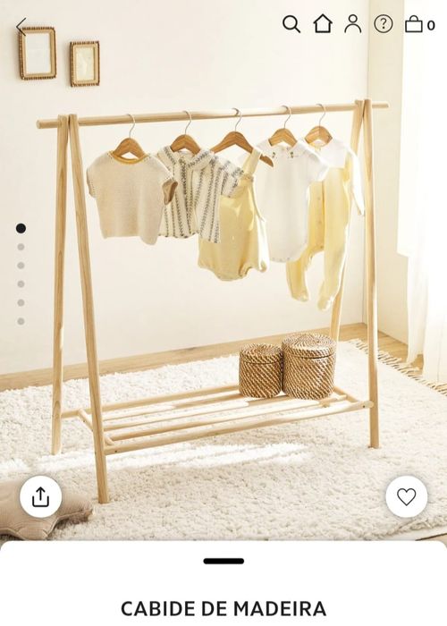 Cabide de madeira Zara Home