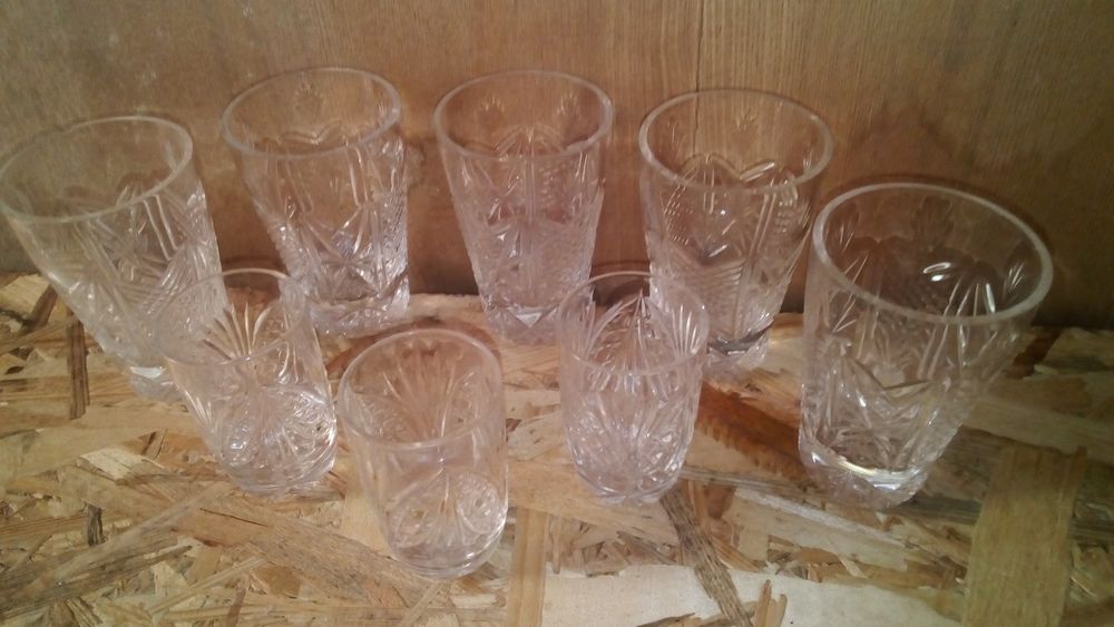 Хрустальные стаканы , рюмки