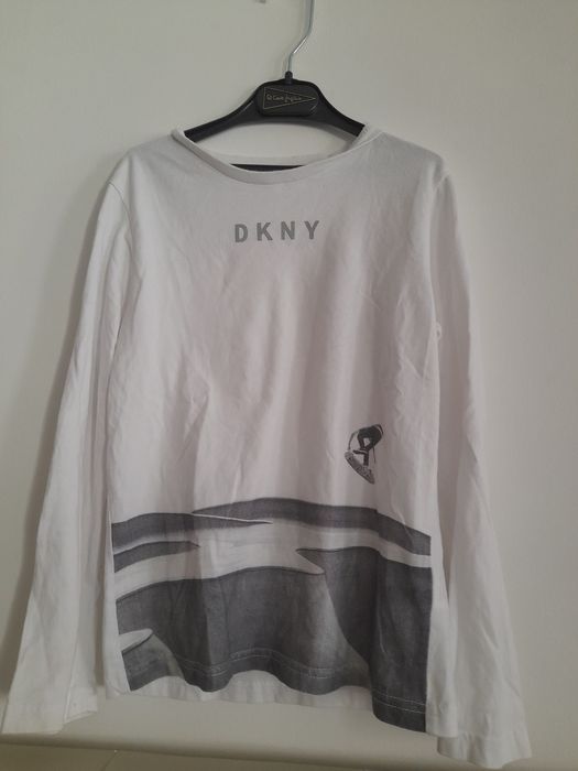 T-shirt manga comprida DKNY 8 anos
