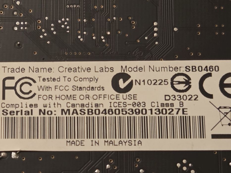 Creative Sound Blaster X-Fi SB0460 ZŁOTA najbogatsza