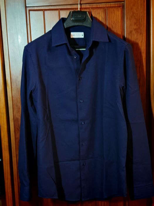 Camisa Zara azul nova sem uso Eur M