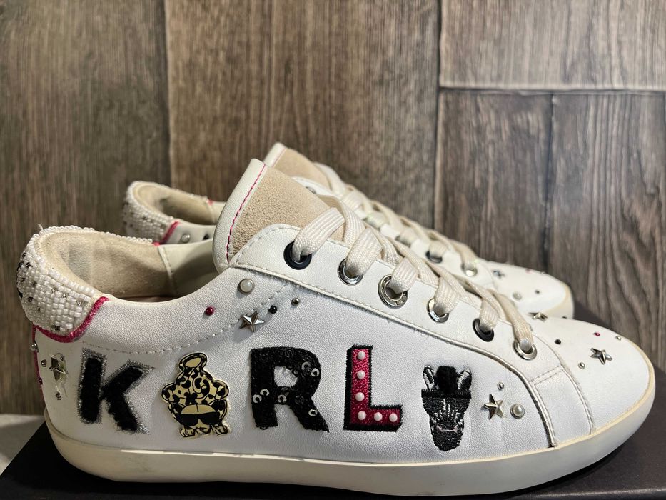 buty damskie skórzane trampki karl lagerfeld skool 37