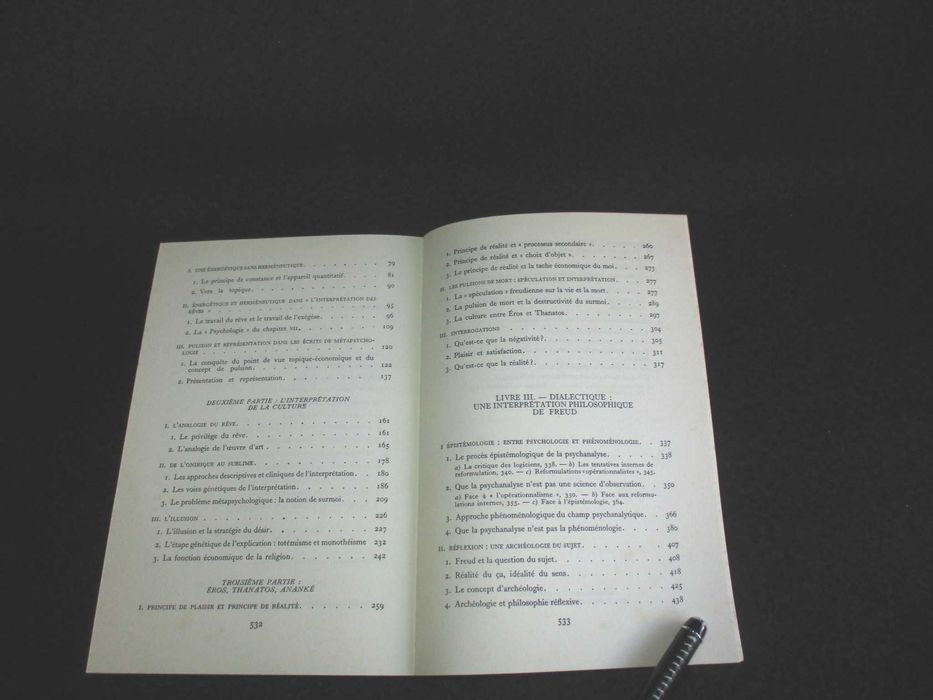 Livro De l'interprétation essai sur Freud Paul Ricœur