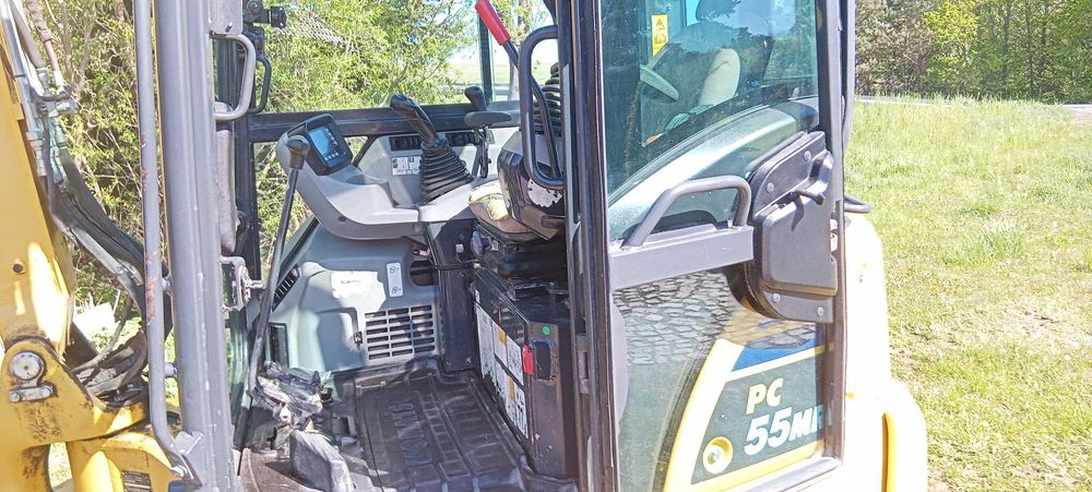 Minikoparka Komatsu PC55, rok 2019
