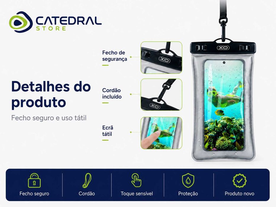 Capa Impermeável XO para Smartphone até 6.7"