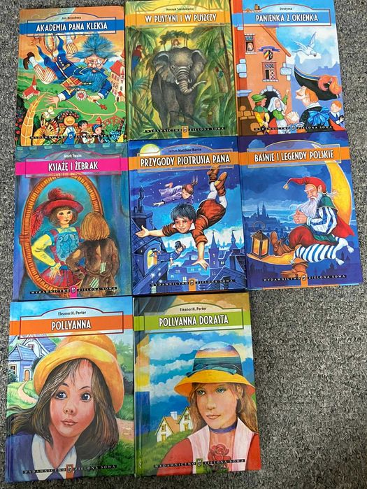 Akademia Pana Kleksa, W pustyni i w puszczy, Pollyanna, Piotruś Pan i
