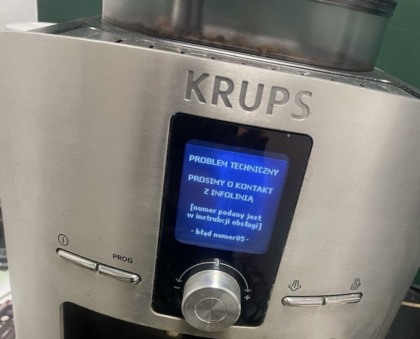 Ekspres do kawy krups na ziarna kawy z młynkiem