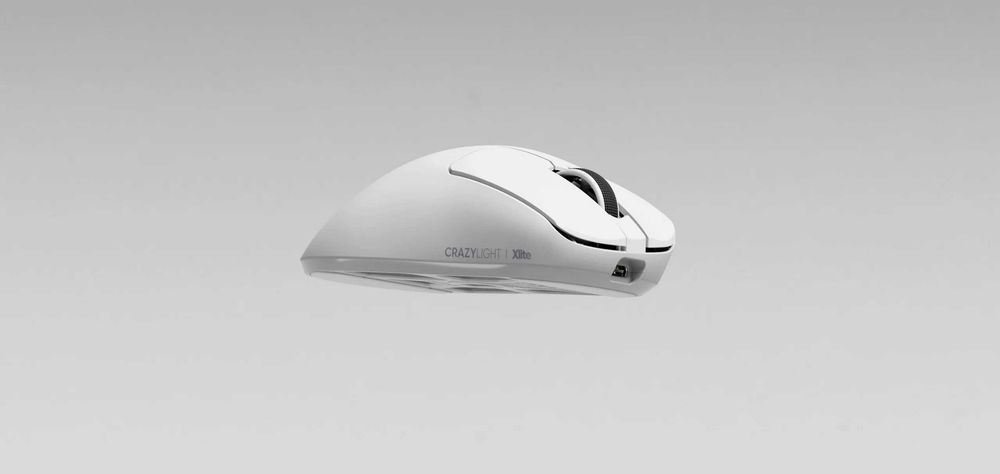 Pulsar Xlite Crazylight Medium White 44г 8K Игровая беспроводная мышь