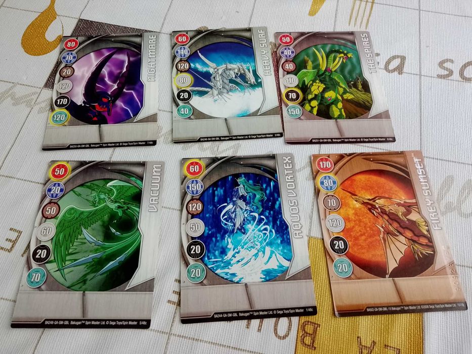 Cartas de metal BAKUGAN
