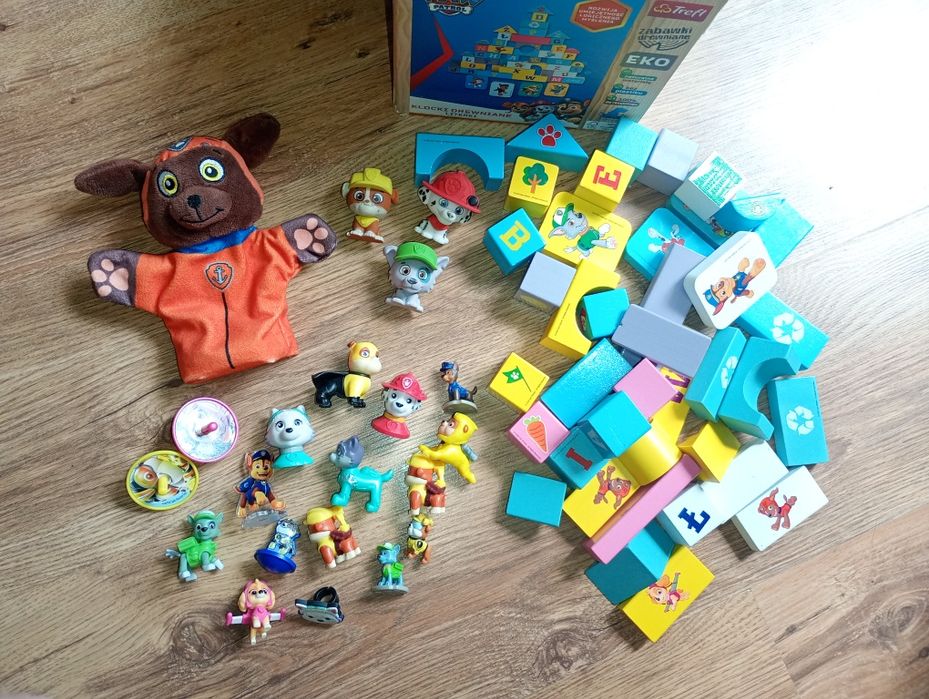 Psi patrol figurki klocki puzzle