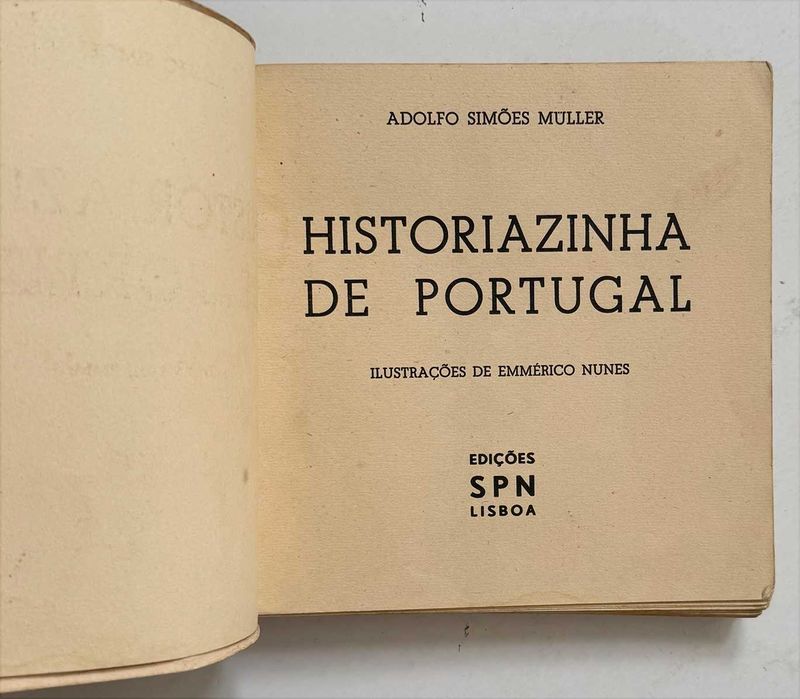 1943_Adolfo Simões Müller, Historiazinha de Portugal. Ilustrações de Emmerico Nunes.