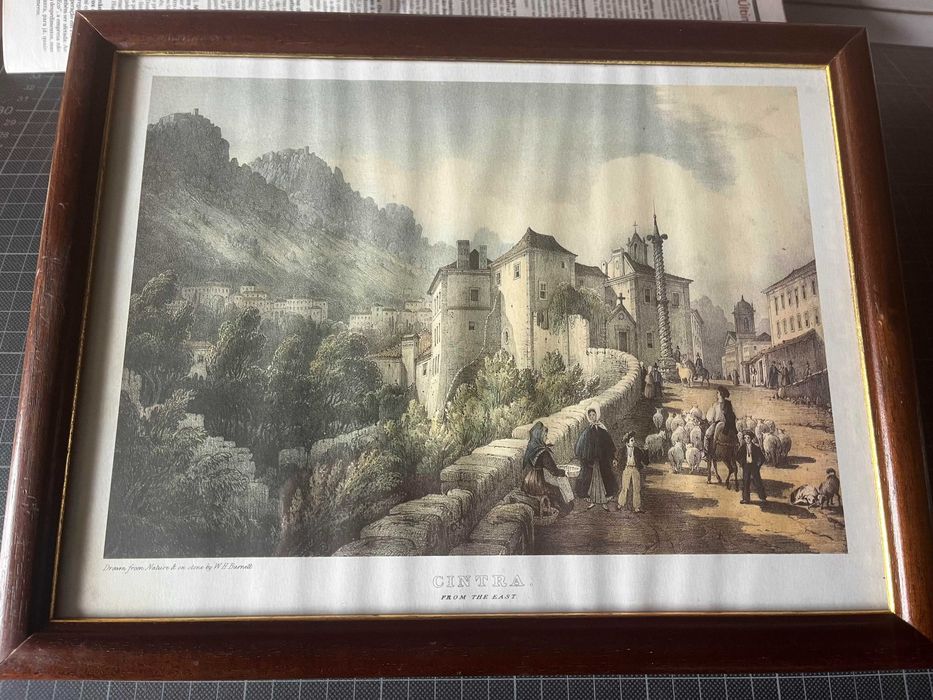 3 Quadros Litografia W.H. Burnett de SINTRA em 1834!