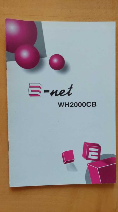 Instrukcja do karty sieciowej E-Net WH200CB