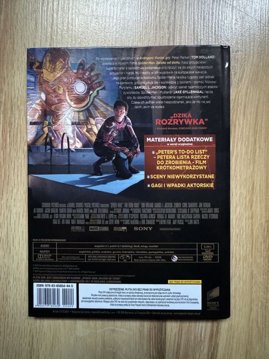 Marvel Spider-Man: Daleko od domu DVD (wydanie książkowe)