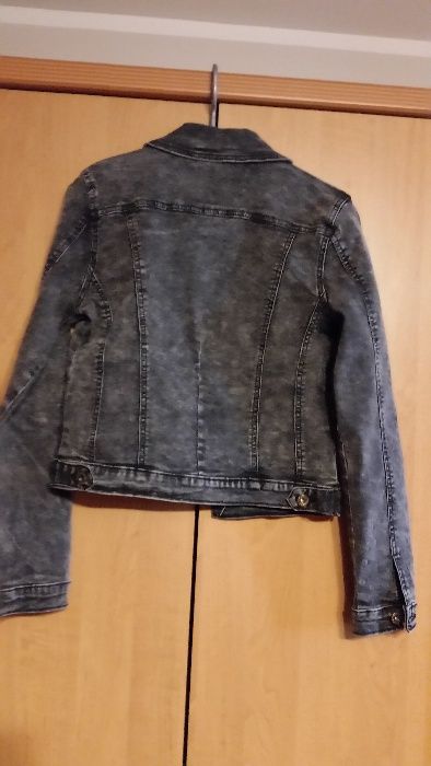 Kurtka jeansowa czarna damska