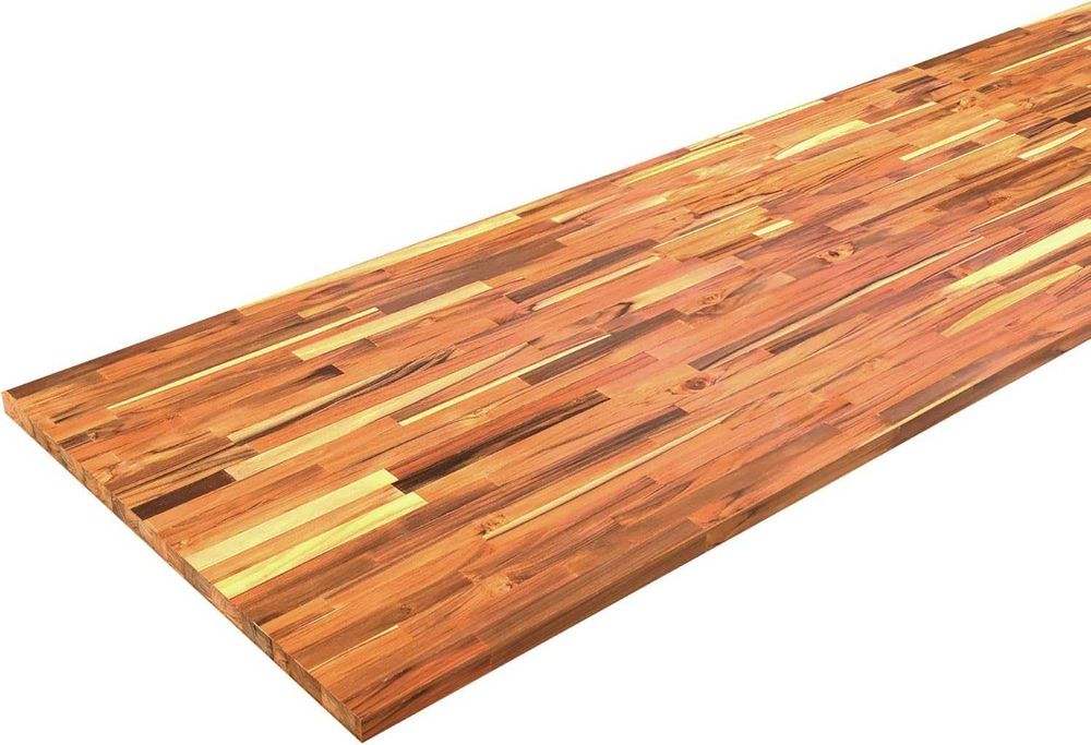 Blat teak egzotyk INTERBUILD 2000 x 800 x 26 nowy na stół / wyspę