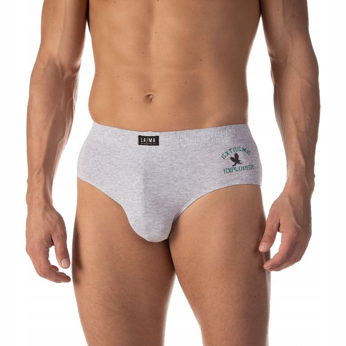 Lama Slipy Męskie M-922 Cl Szare R. L, 2 Szt.