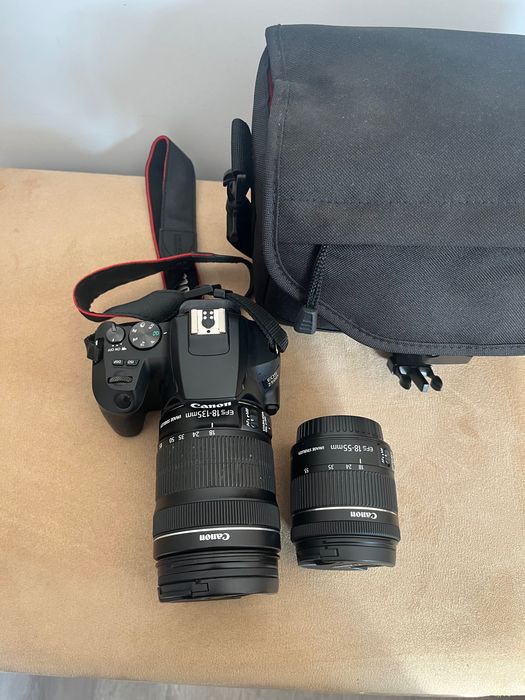 Canon EOS 250D + 2 Lentes + Mala – Como Nova (Usada apenas 2 vezes)