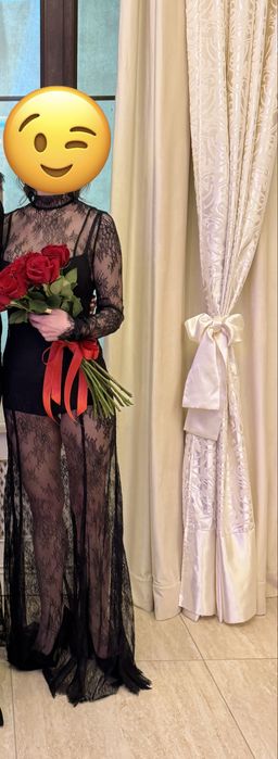 Мереживна сукня чорна