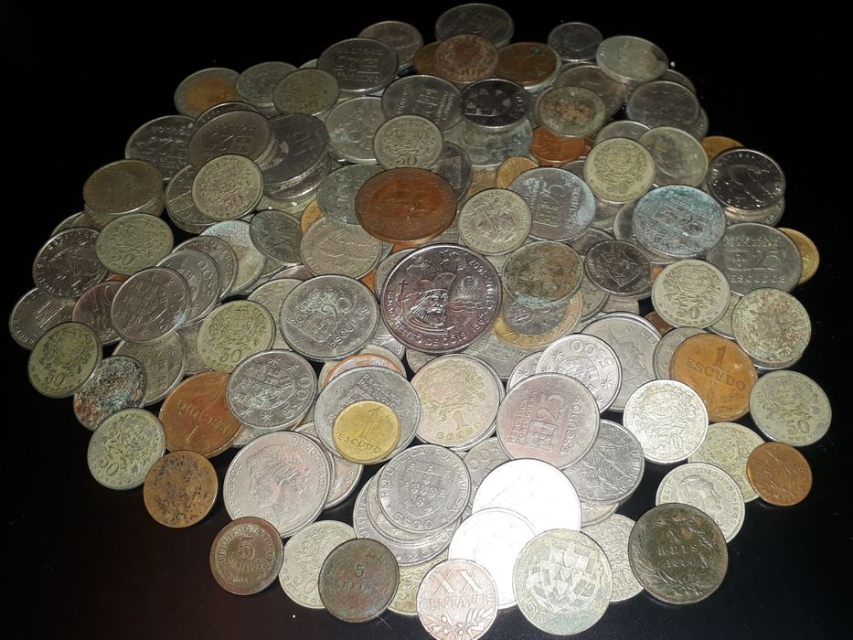 Moedas Portuguesas e estrangeiras, Escudos, Reis, África, Árabes etc