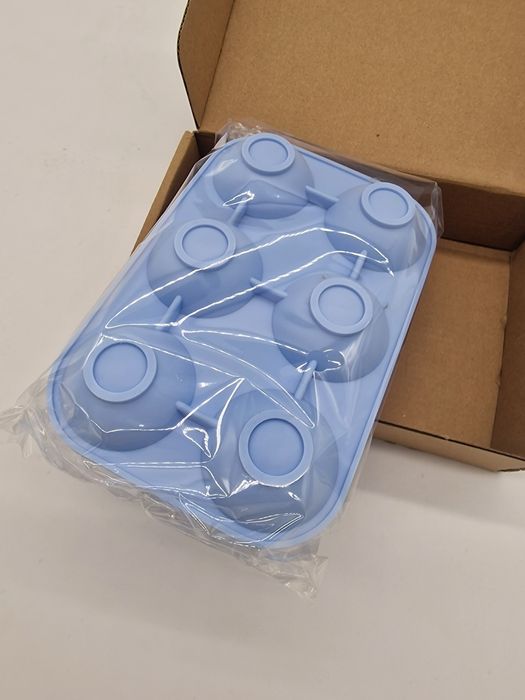 Forma Silkonowa Do Dużych Kostek Lodu 5cm 6 Sztuk Okrągle