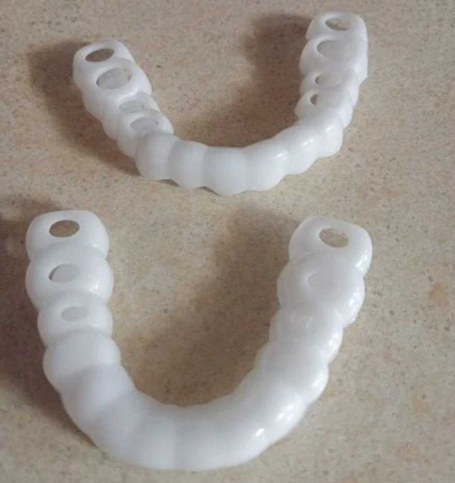 Набор силиконовых виниров, верхних и нижних зубов, для отбеливания