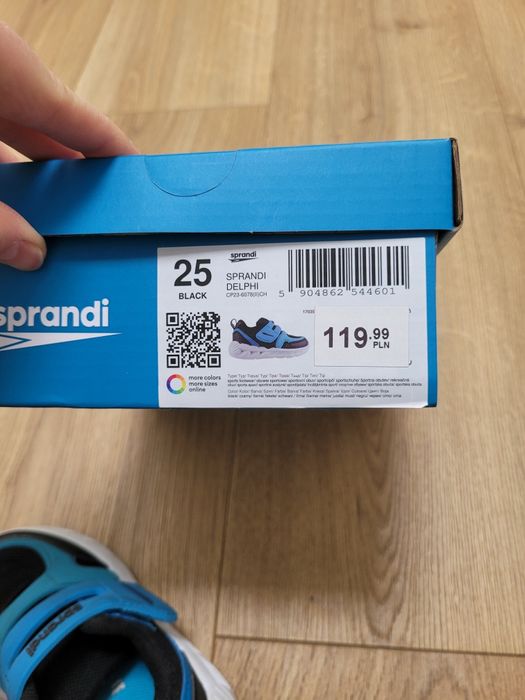 Buty sportowe sprandi 25 świecące