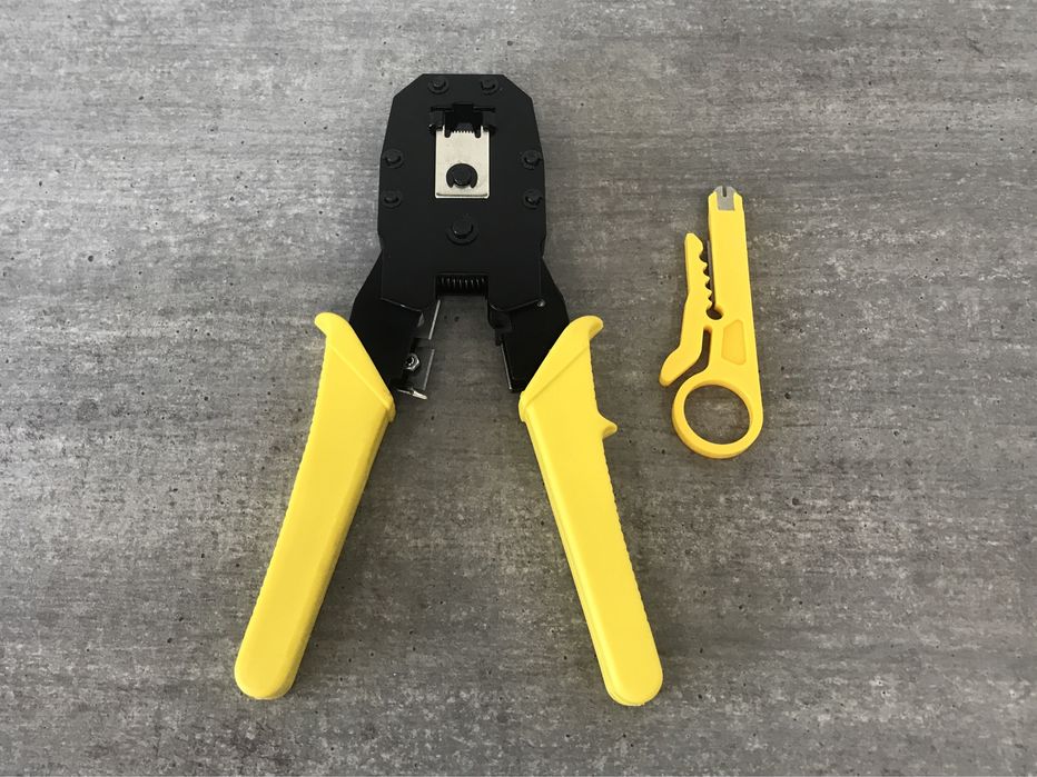 Обжимной инструмент для витой пары кримпер обжимка интернет провода