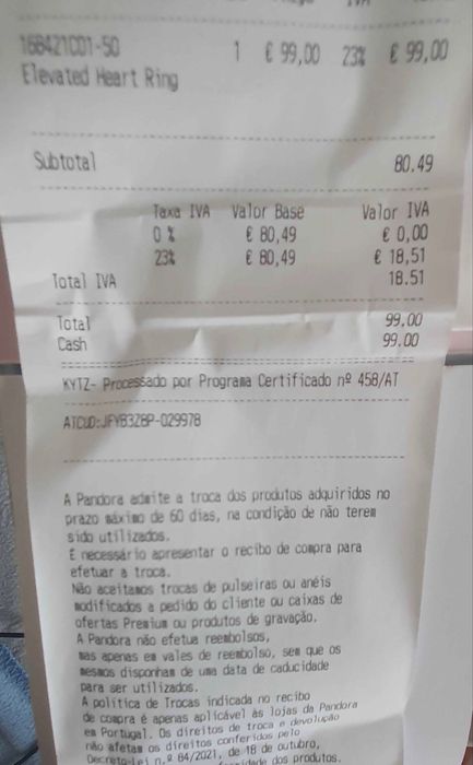 Anel Pandora Brilhante Dourado | Novo na Caixa Original