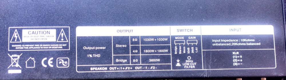 Synq 3k6 amplificador
