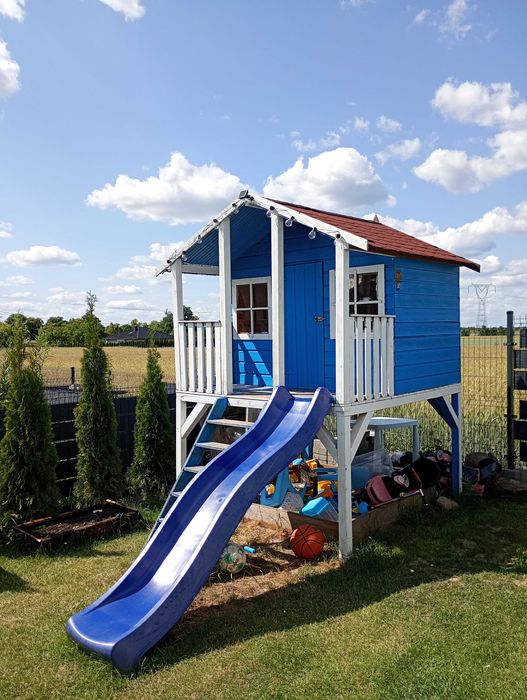 Domek drewniany dla dzieci ogrodowy