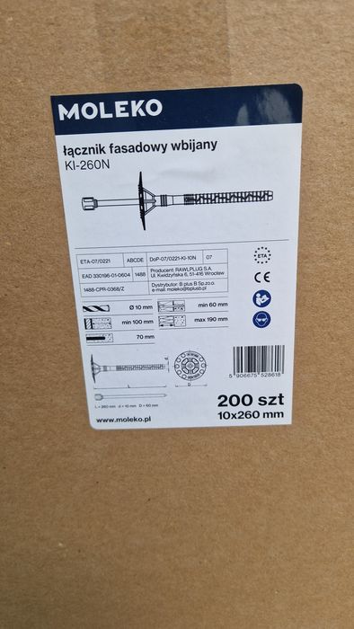Kołki do elewacji