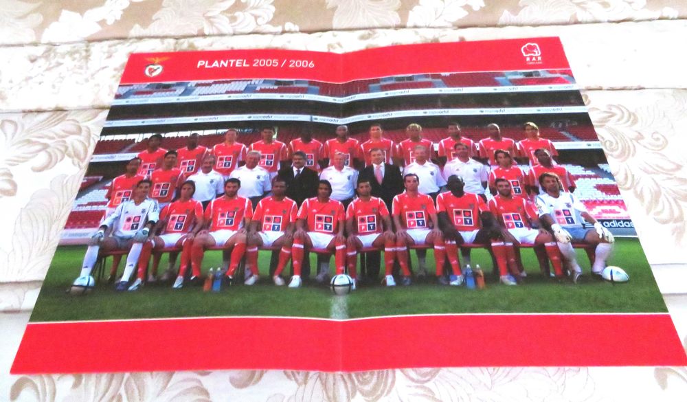 RARIDADE - Saquetas de açúcar com cromos (Plantel SLBenfica) 2005/06