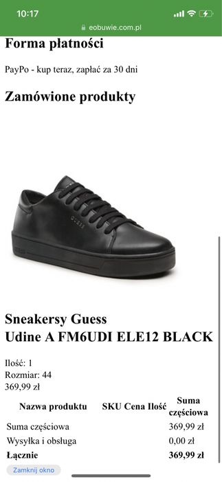 Sneakersy firmy Guess