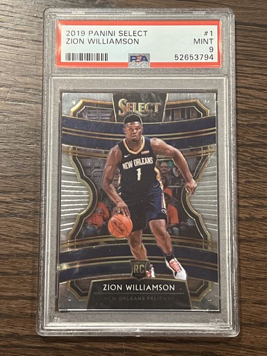 Karta NBA Zion Williamson Rookie New Orlean Pelicans PSA 9
