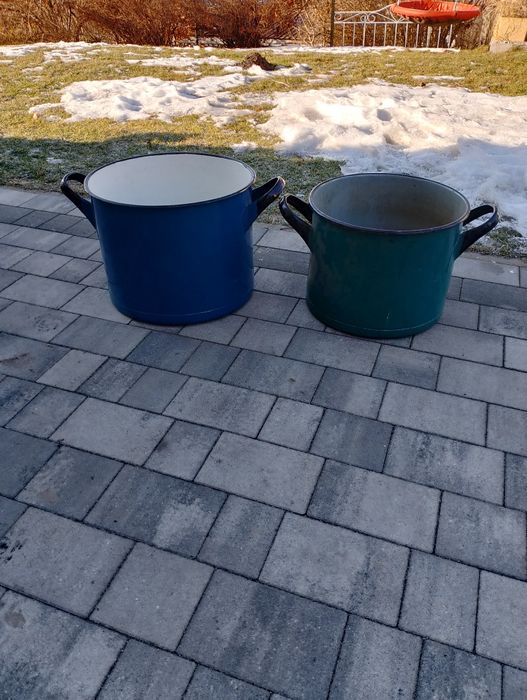 Stare garnki emaliowane