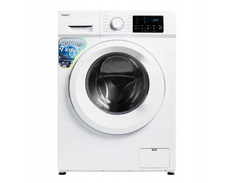 Pralka Wolnostojąca Automatyczna Vivax Wsad 7kg 1200 obr. Quick 15'