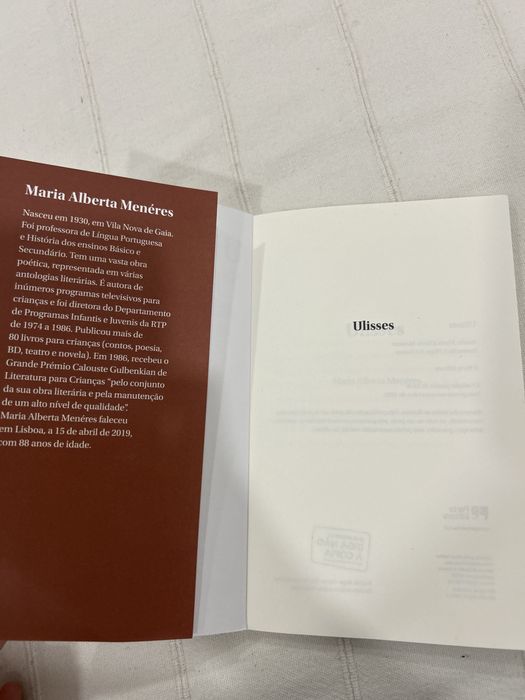 Livro Ulisses literatura portuguesa