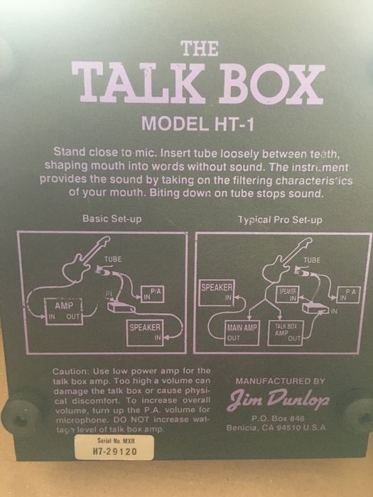 Talkbox Jim Dunlop HT-1