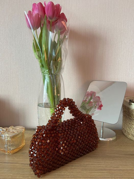 Сумка з намистин ручної роботи