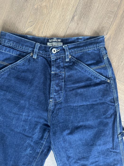 Spodnie cat catepillar bojowki jeans jeansowe kieszenie