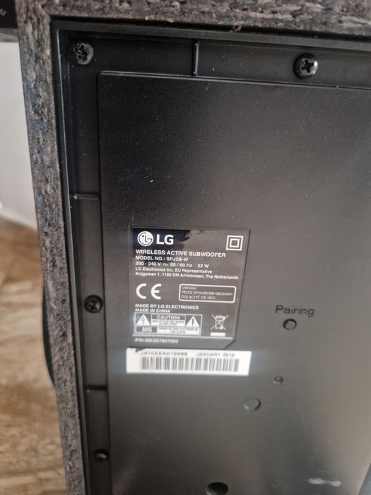 Soundbar i subwoofer LG bluetooth