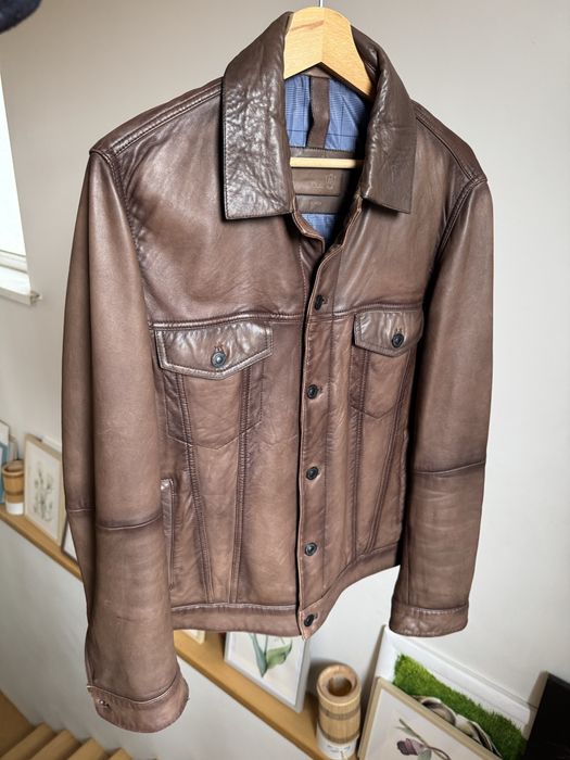 Massimo dutti шкіряна куртка-жакет унісекс