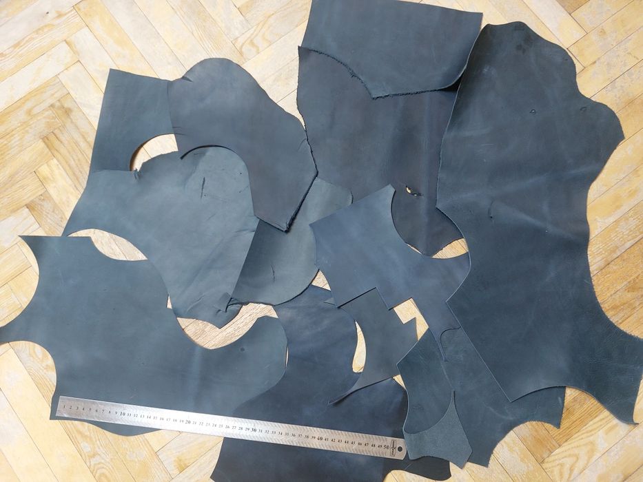 Шкіра крейзі хорс шматки синя