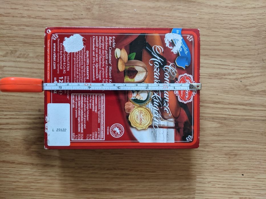 Pudełko po cukierkach Mozart