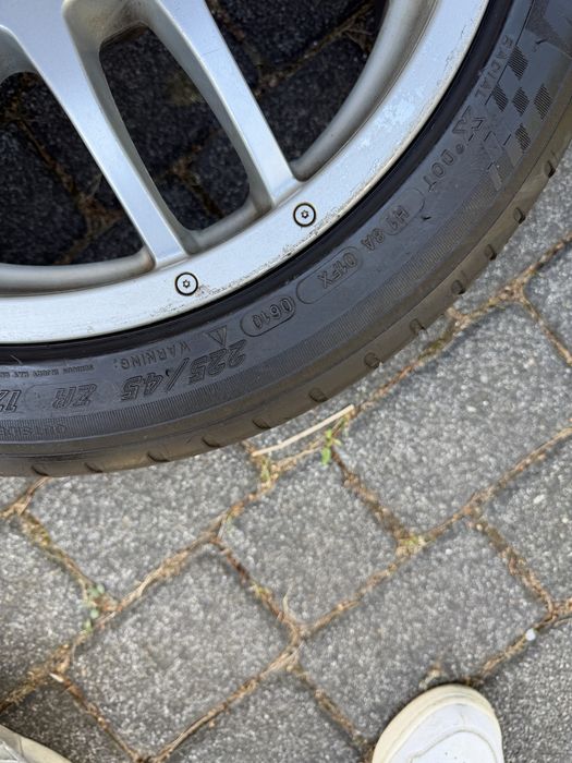 OZ Racing F1 Plus 17” 5x120 8J ET35 – BMW komplet