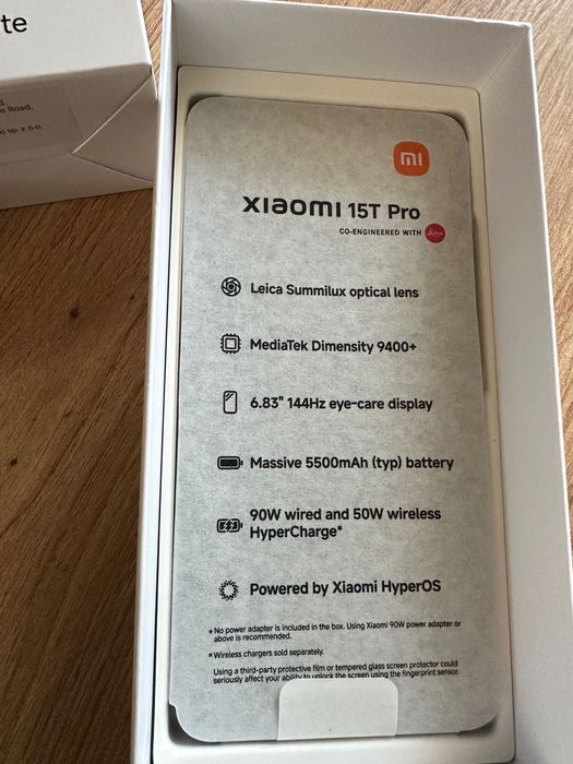 Xiaomi 15T pro + opaska termo Watch 5Lite